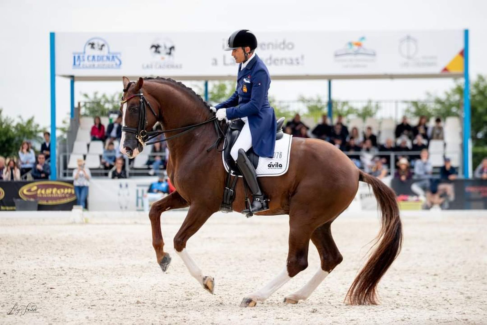 José Antonio García Mena, en plena competición en el Nacional.