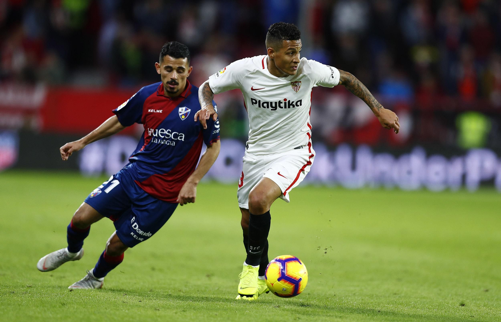 El Sevilla-Huesca, en imágenes