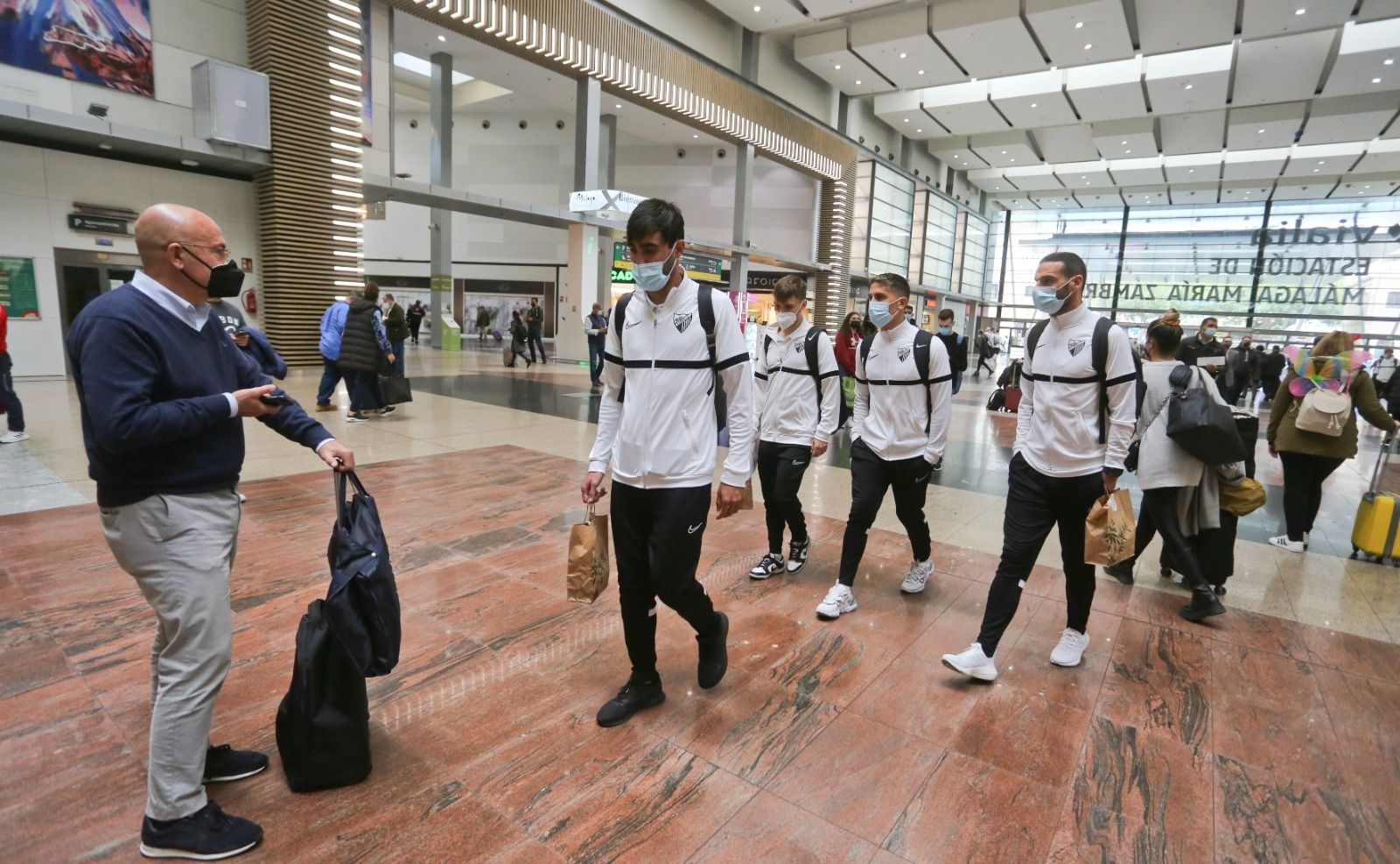 Málaga CF y Unicaja, en el mismo AVE a Zaragoza.