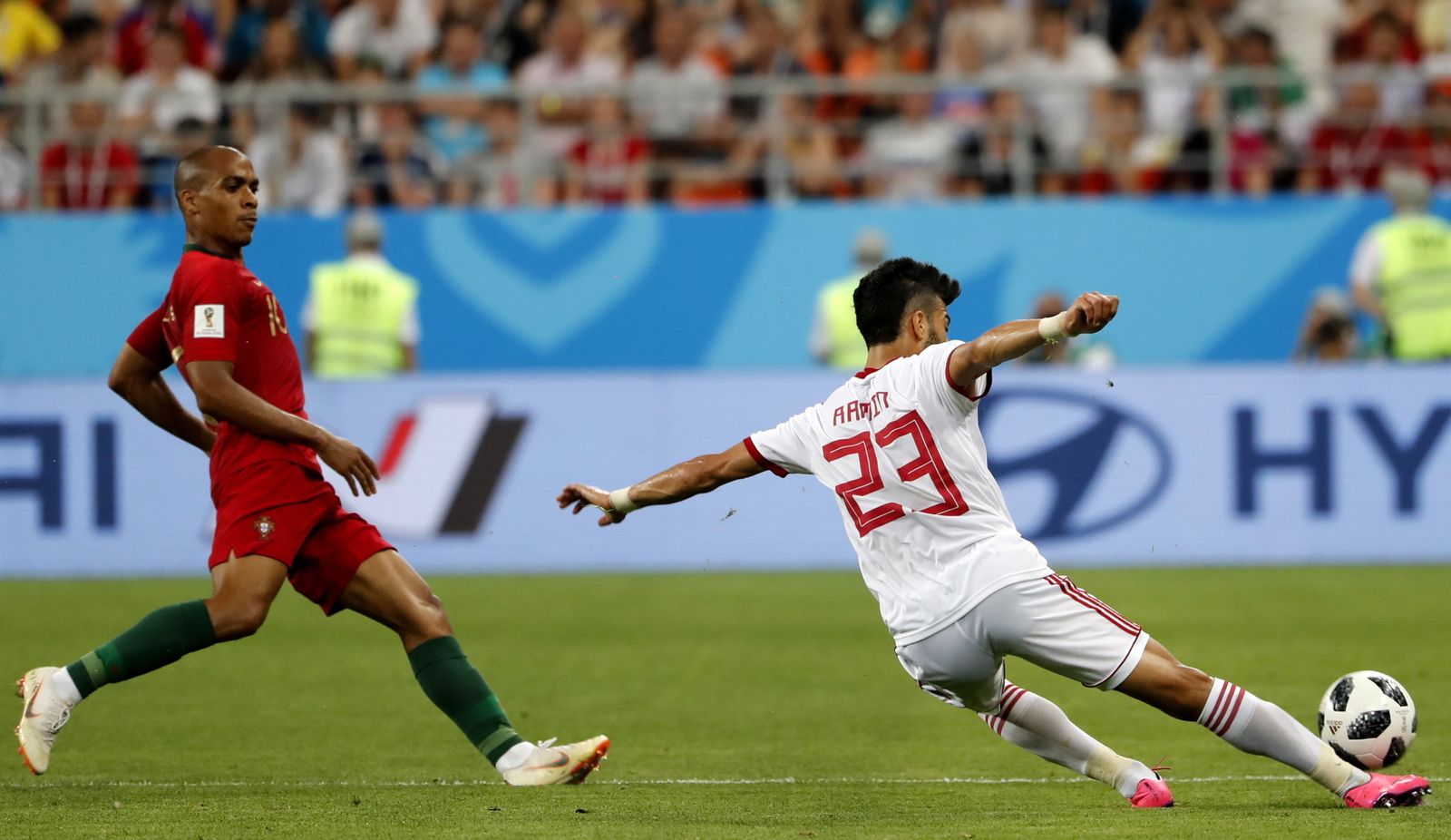 Las imágenes del Irán-Portugal