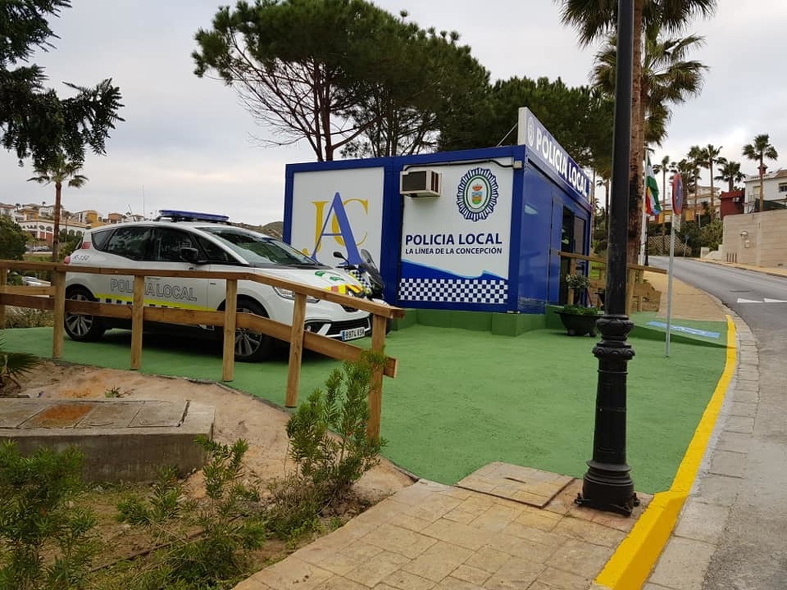 El módulo de la Policía Local en La Alcaidesa