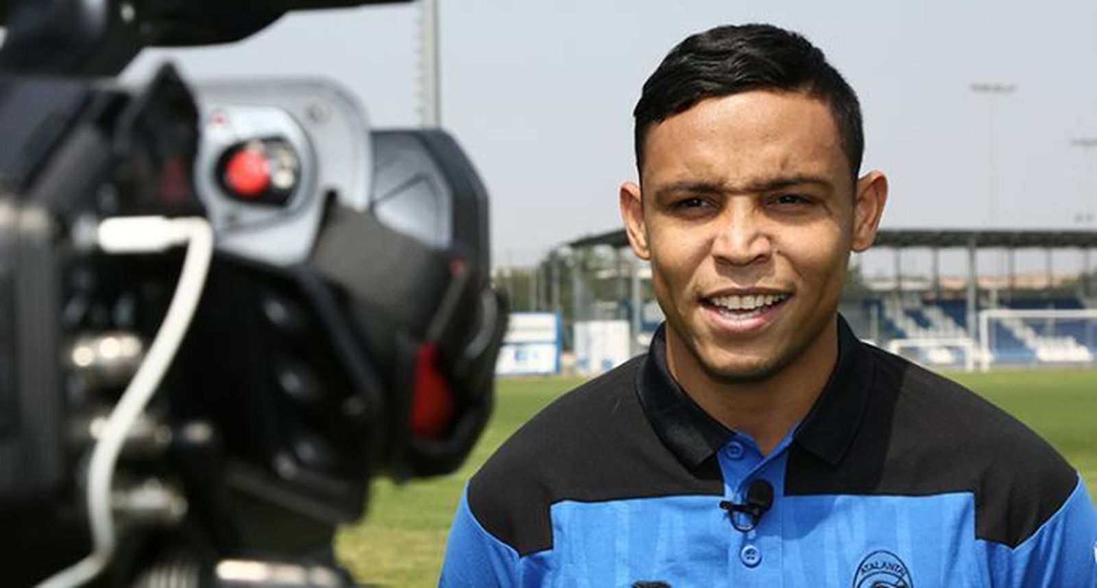 Luis Muriel, entrevistado a su llegada al Atalanta.
