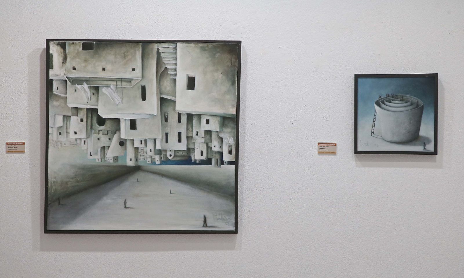 Fotos de la exposición colectiva 'Derechos Humanos' en Algeciras