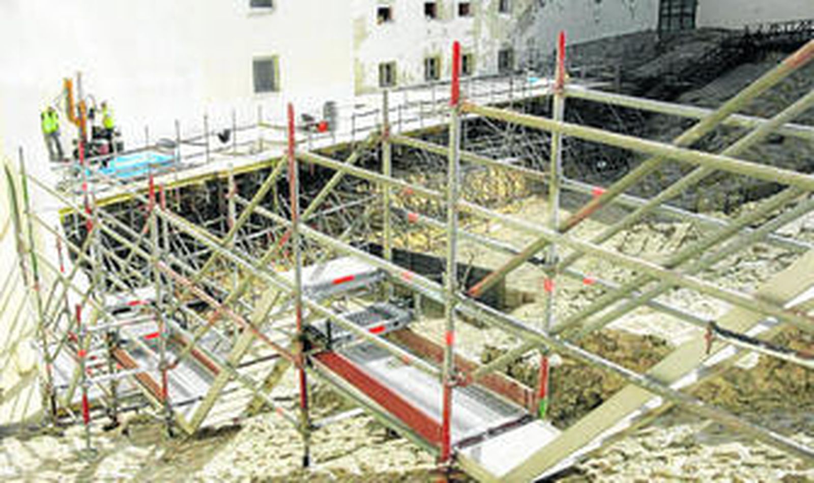 Estado de las obras del Teatro Romano.