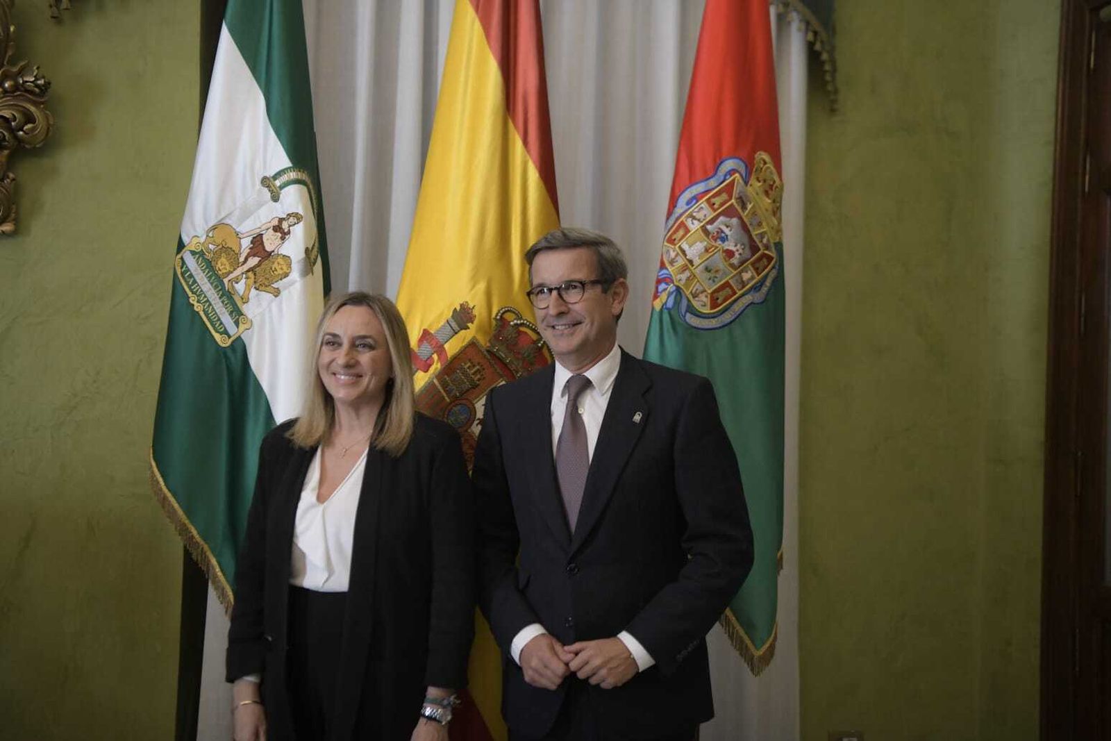 Carazo y Paradela durante su reunión en el Ayuntamiento.