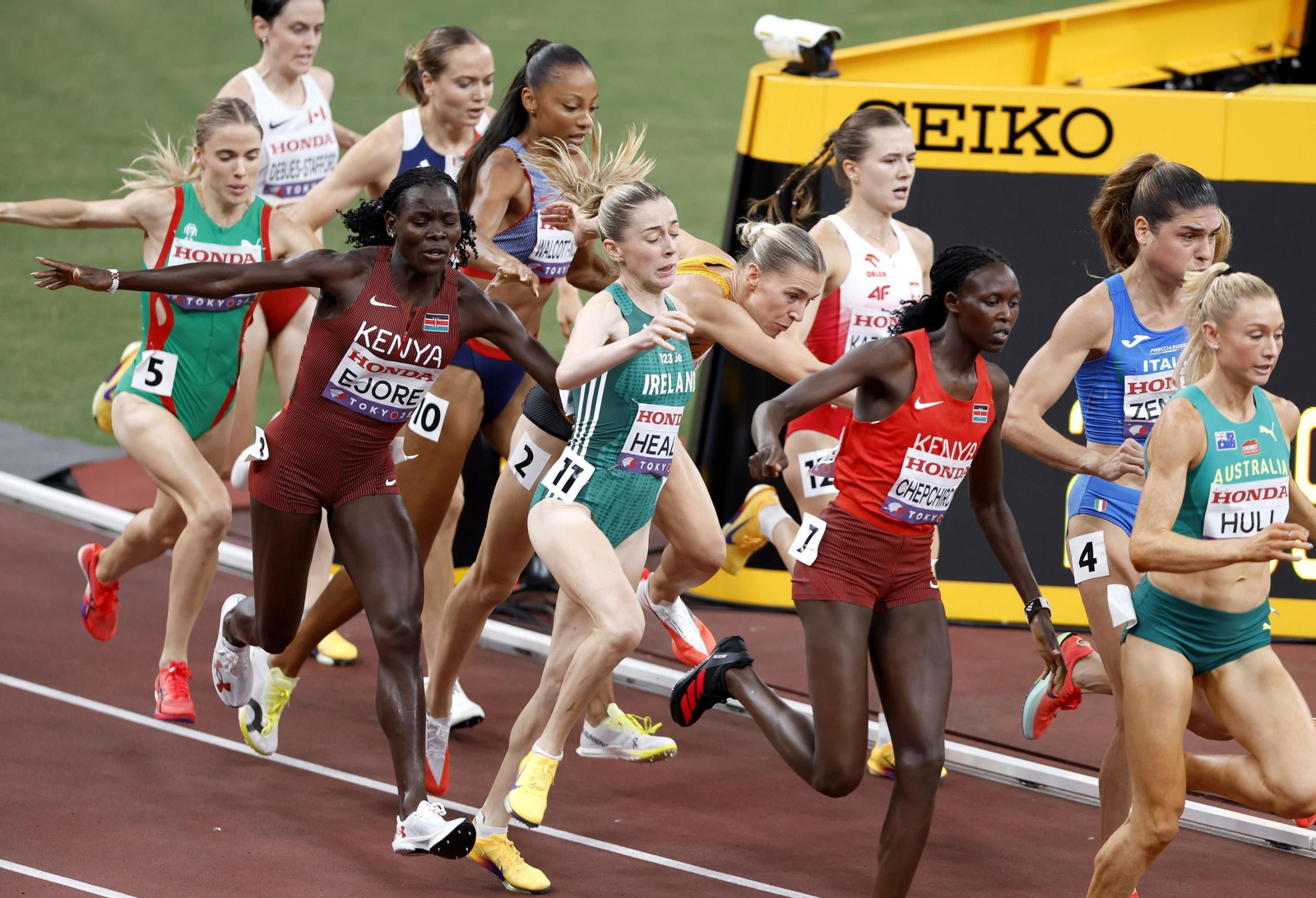 Las mejores imágenes del triunfo de Seville en 100 metros y del resto del Mundial de atletismo