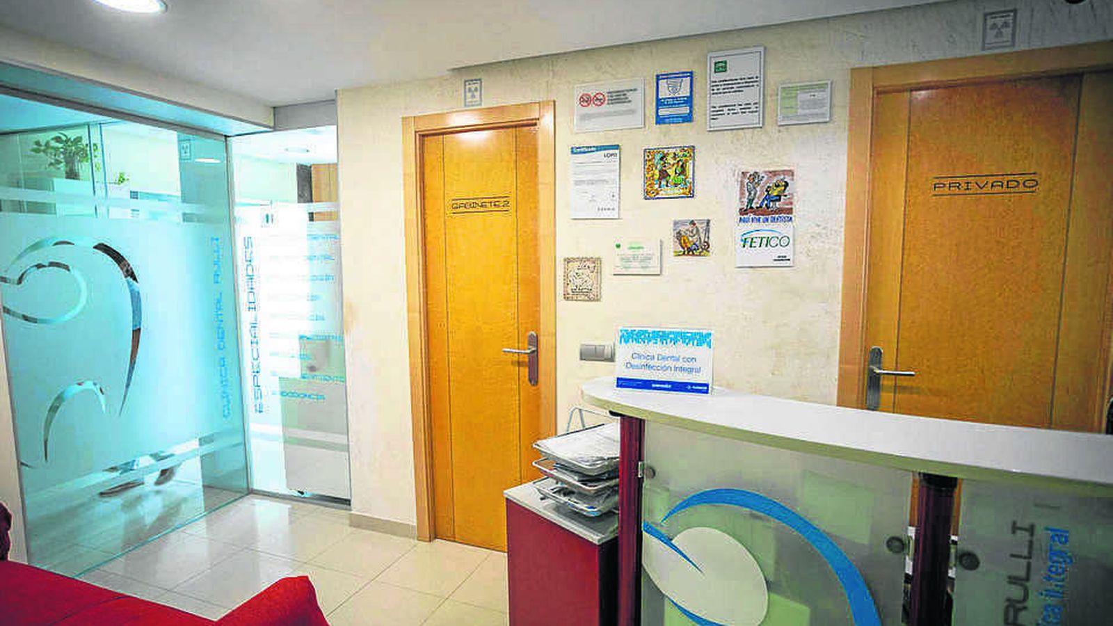 Detalle del interior de la clínica.