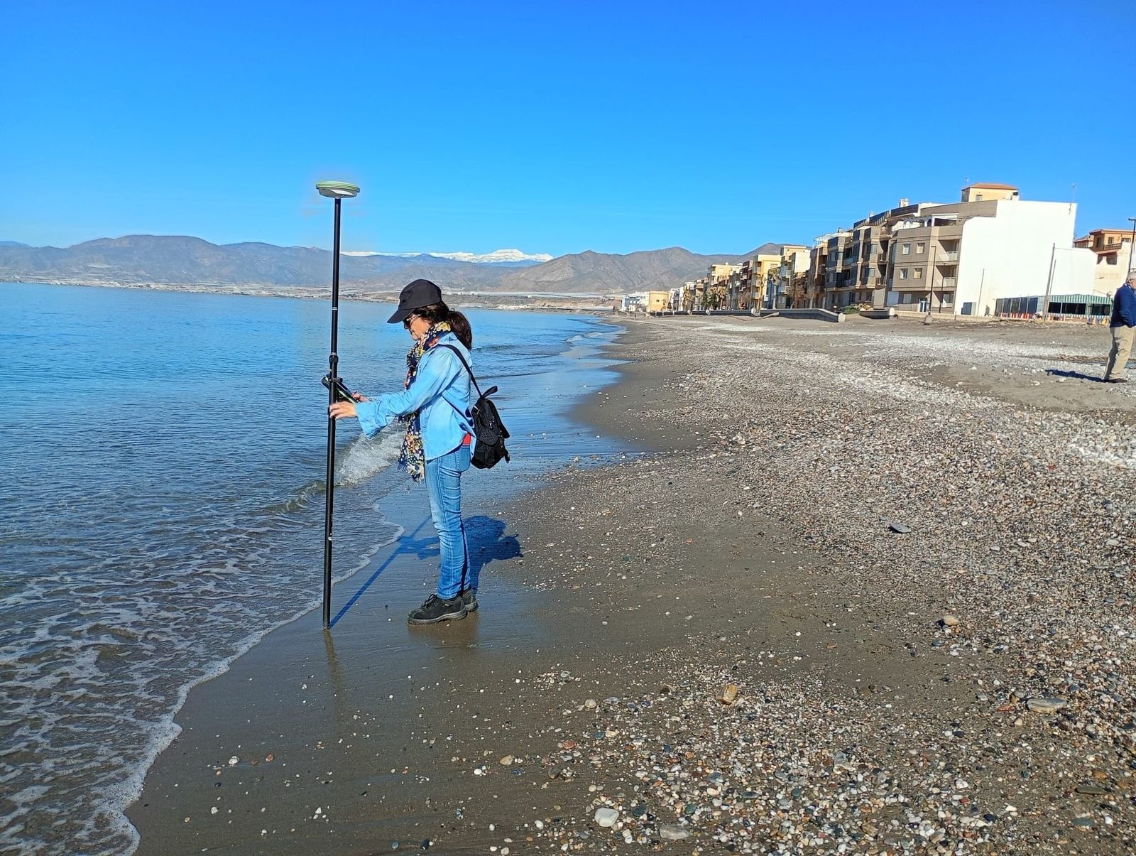 Playa de Balerma tras los últimos temporales.