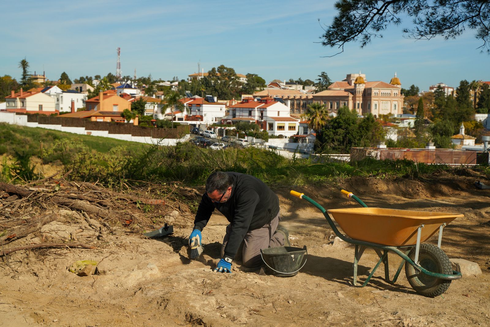 Hallazgo de restos del castillo medieval de Huelva.
