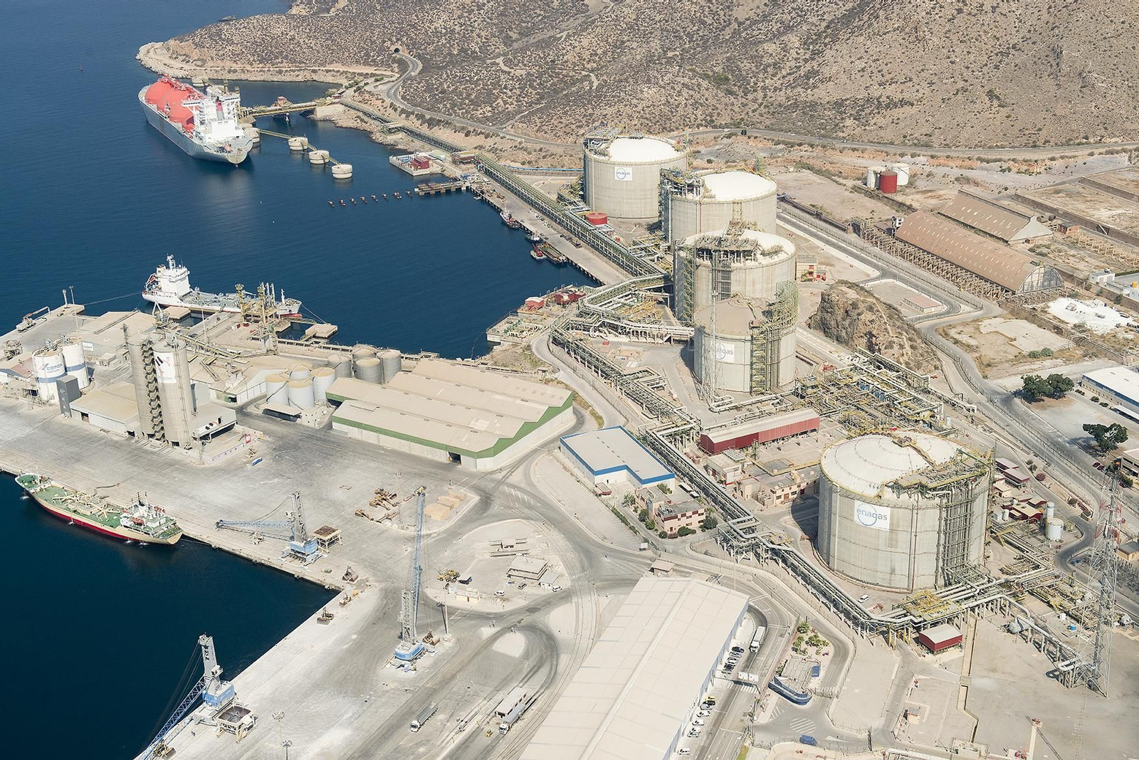 Planta de regasificación de Enagas en Cartagena