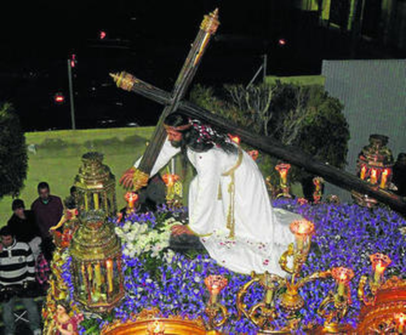 Imagen de Nuestro Señor de la Caída perteneciente al Paso Blanco.