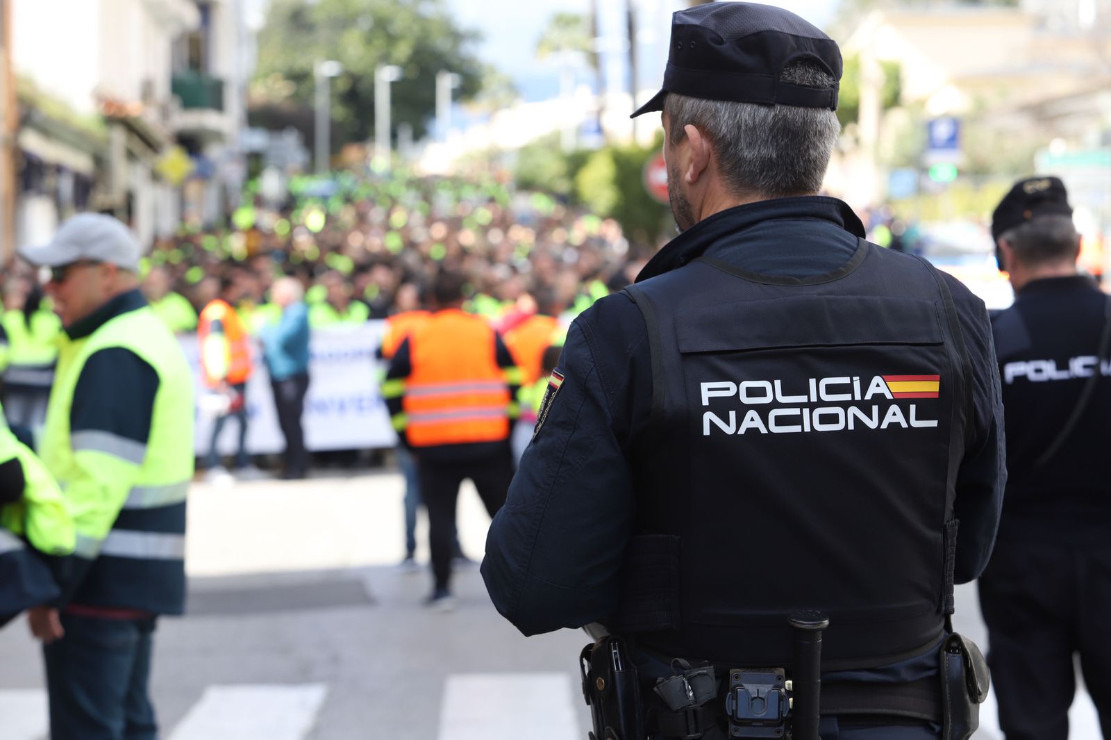 Las fotos de la manifestación de los trabajadores en huelga de Acerinox en Algeciras