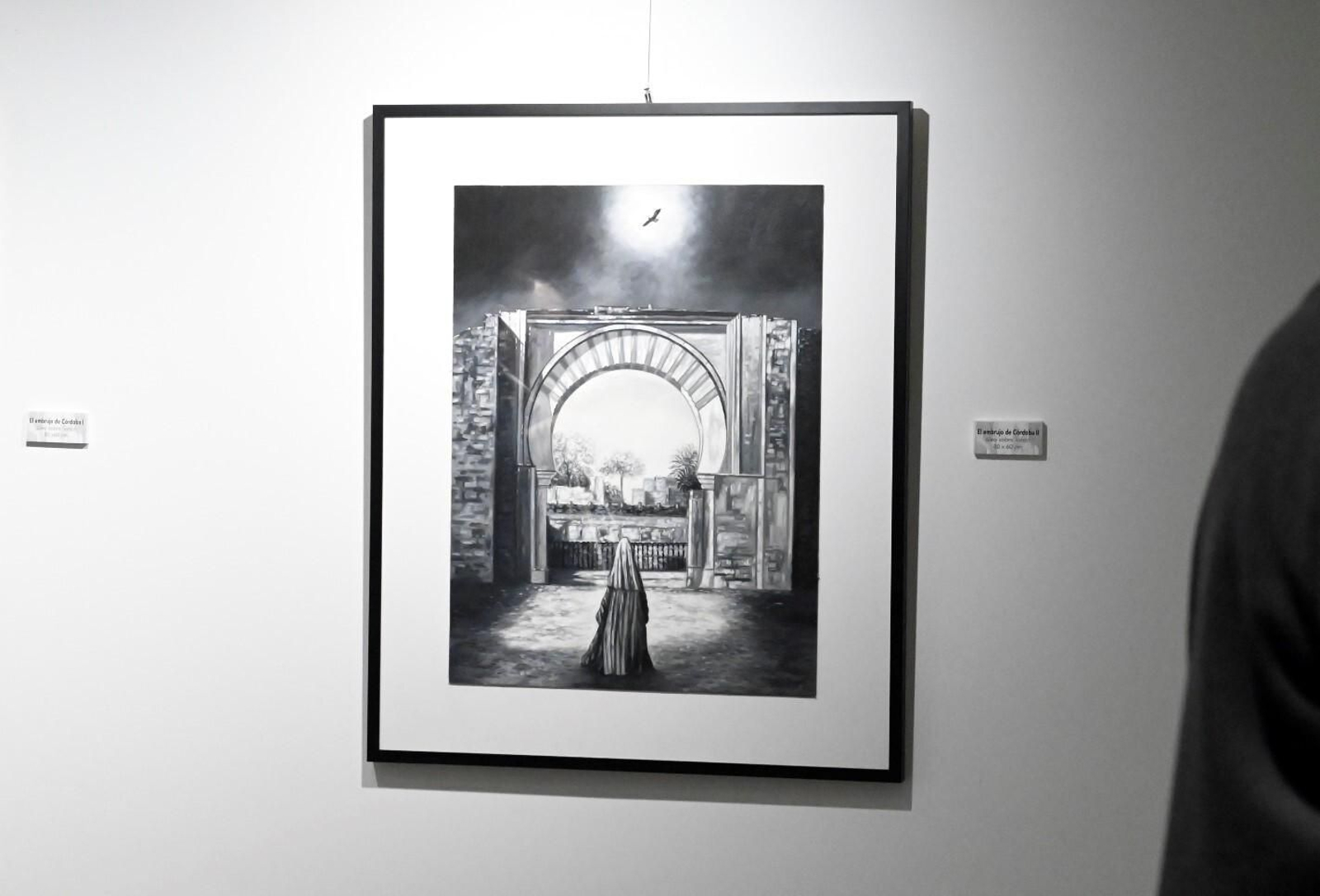 La exposición por los 40 años de trayectoria de José Domínguez en Cajasur, en imágenes