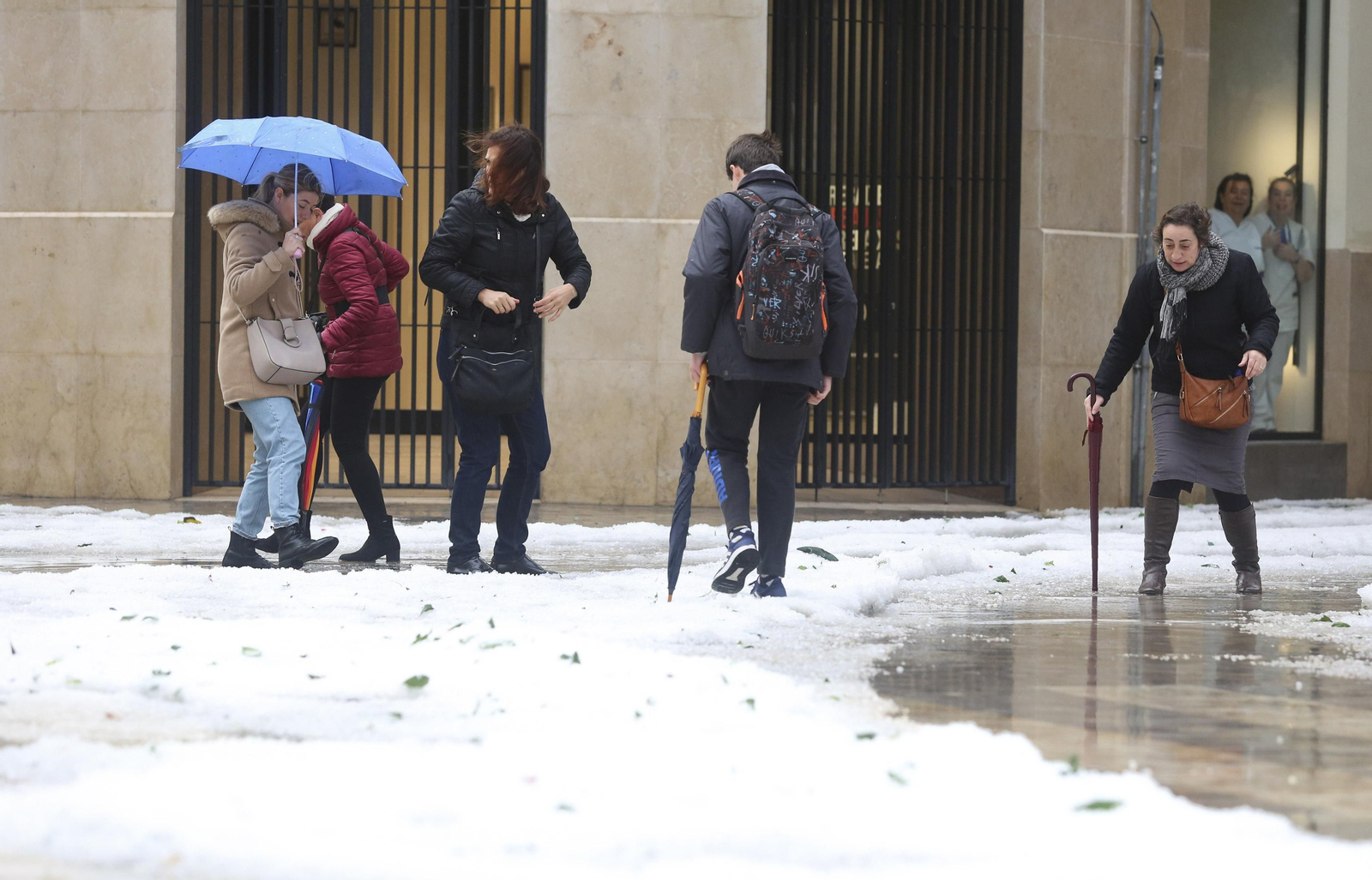 Fotos de la fuerte granizada registrada en Málaga