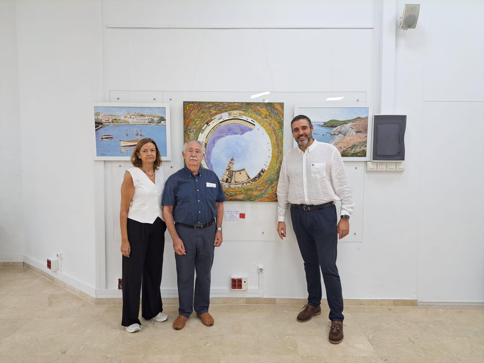 Miguel Rodríguez Ferrer con el delegado Juan José Alonso.