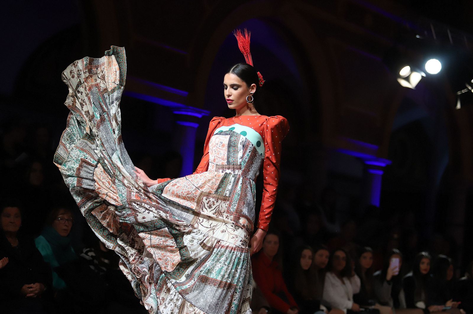 Huelva Flamenca 2023. Imágenes de la pasarela de moda flamenca de la modista Adelina Infante