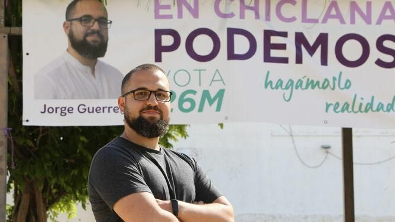 Jorge Guerrero, portavoz de Podemos Chiclana. Jorge Guerrero, portavoz de Podemos Chiclana.
