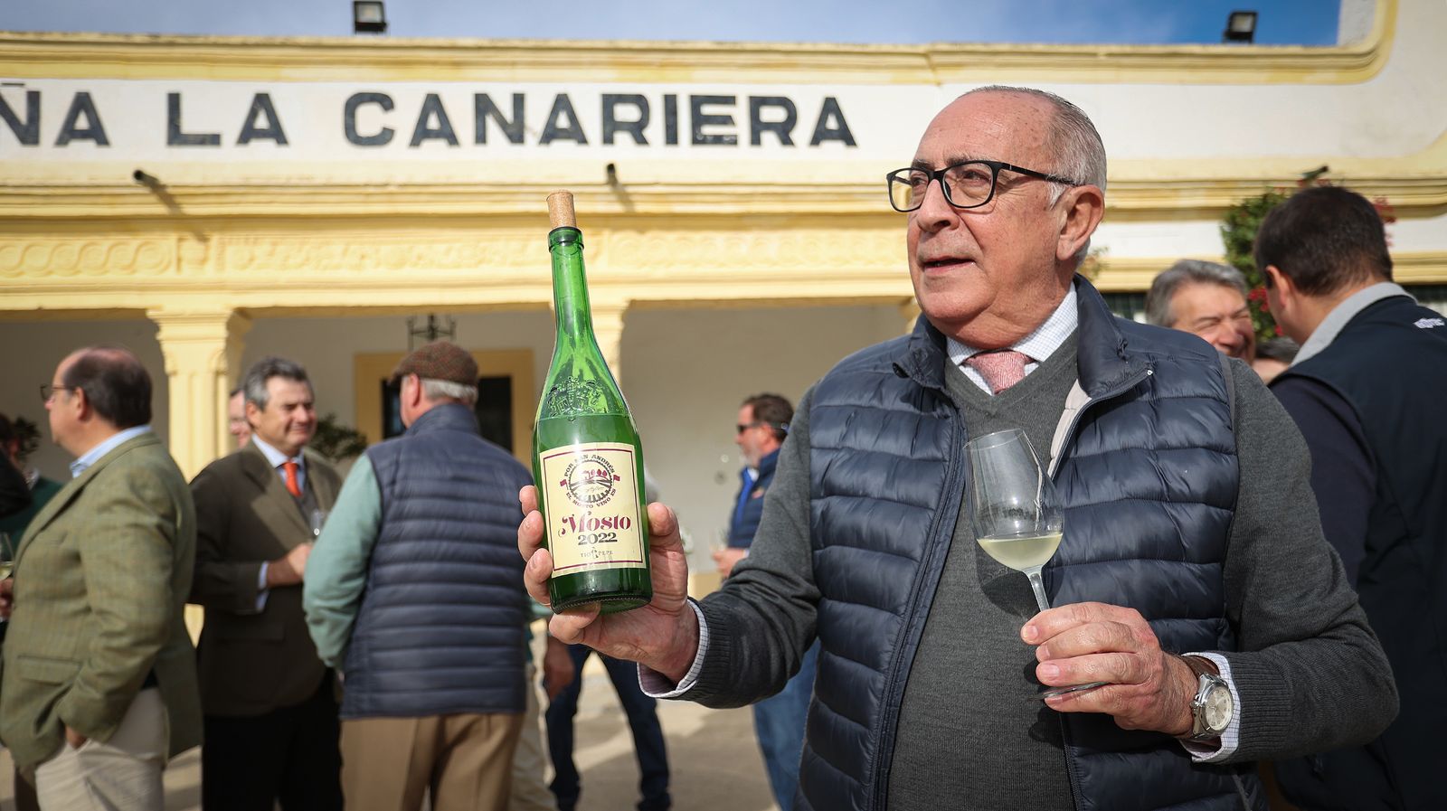 González Byass presenta el mosto de este año en la viña La Canariera