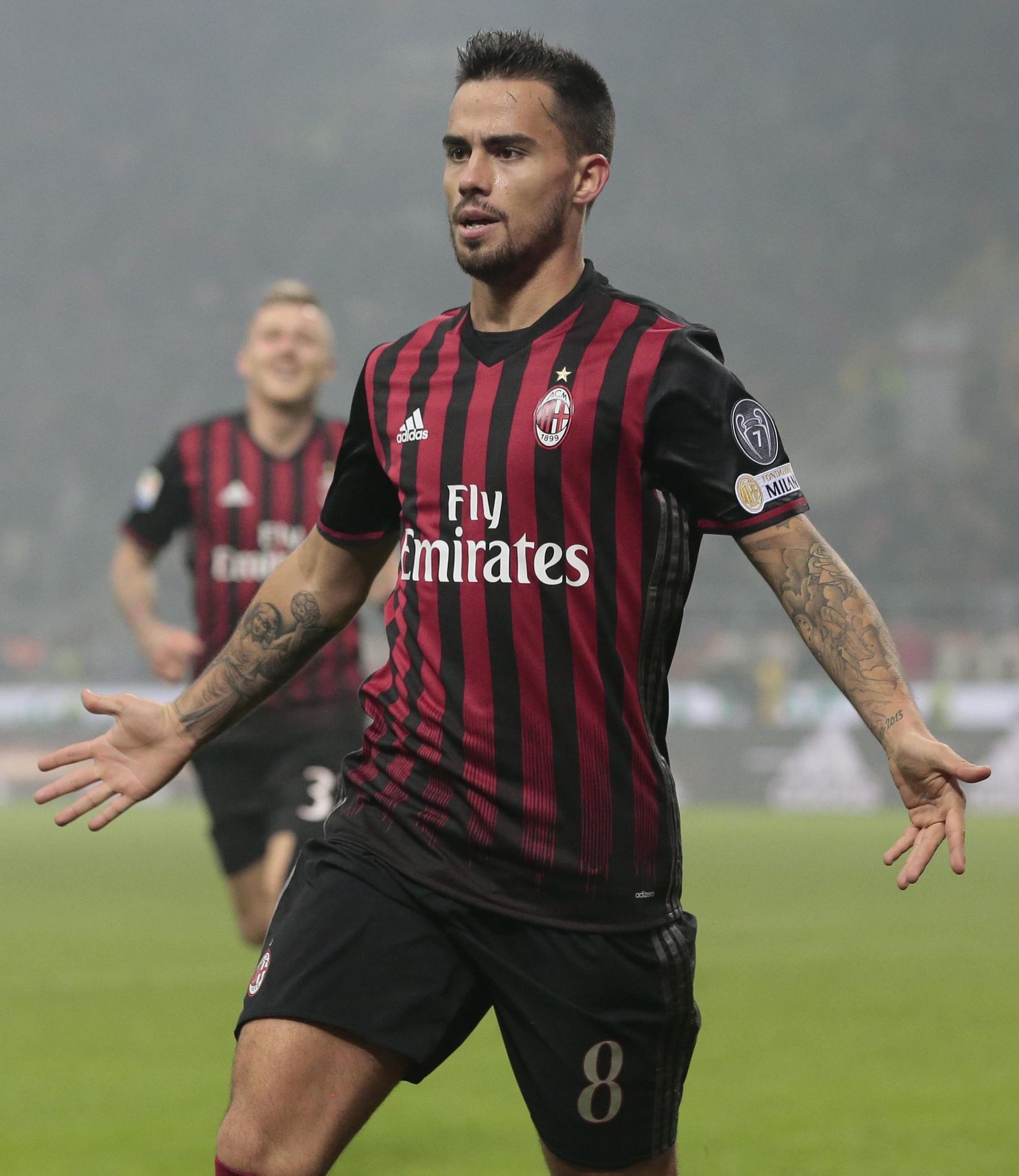 Suso, con la camiseta del Milan.