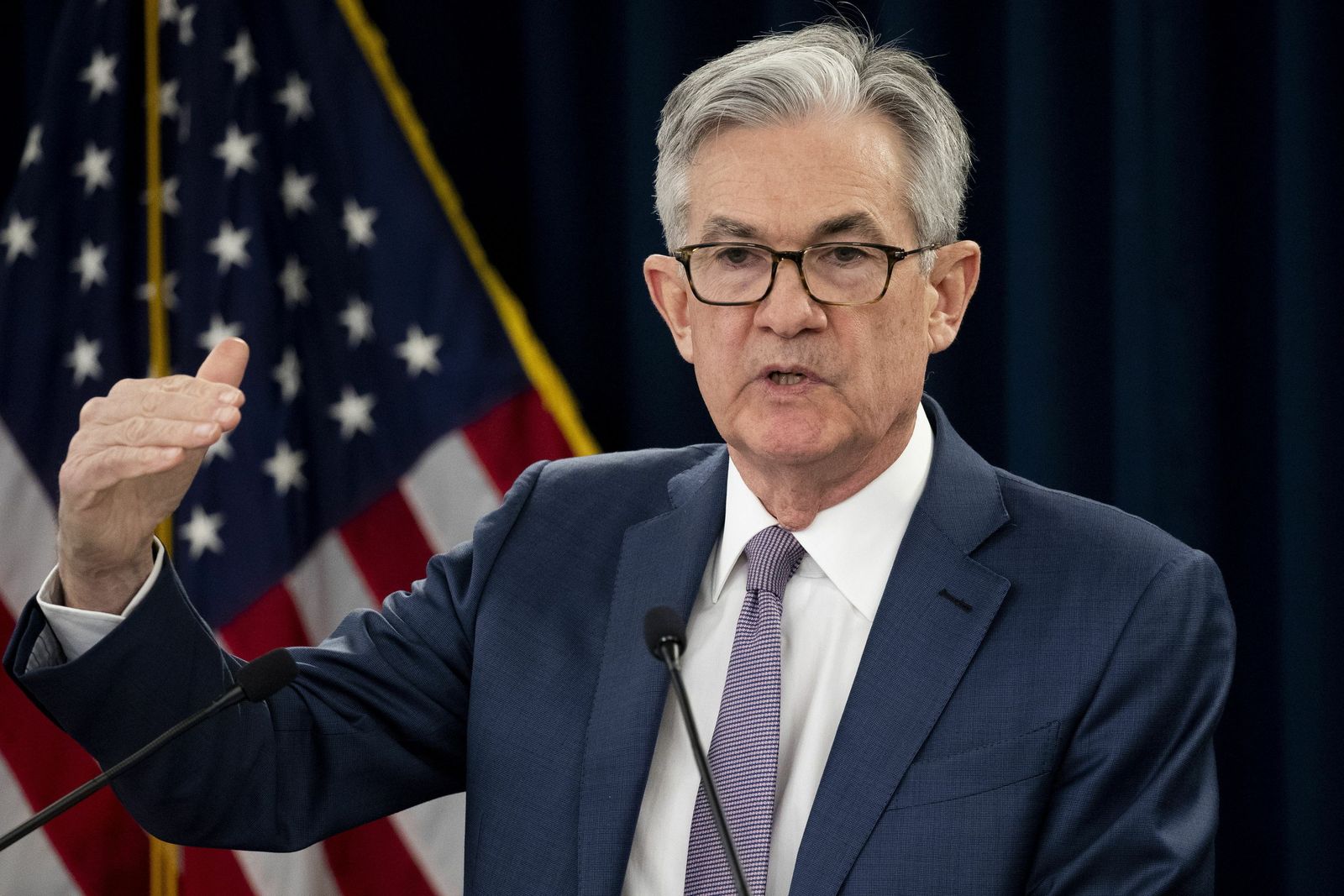 Jerome Powell, este martes, en Washington.