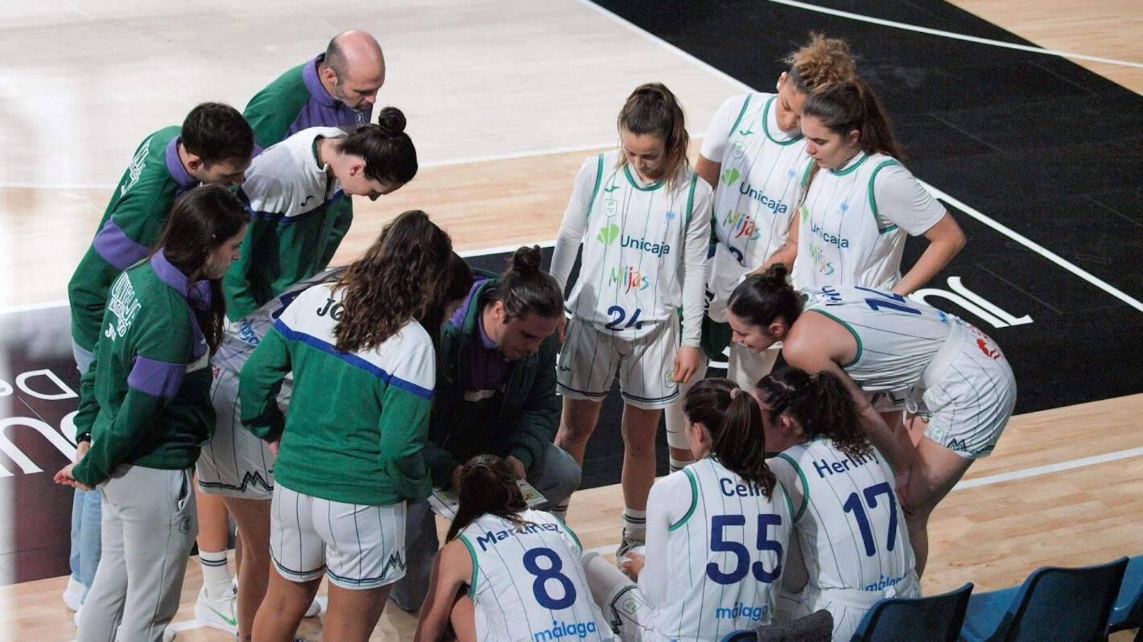 Tiempo muerto del Unicaja.