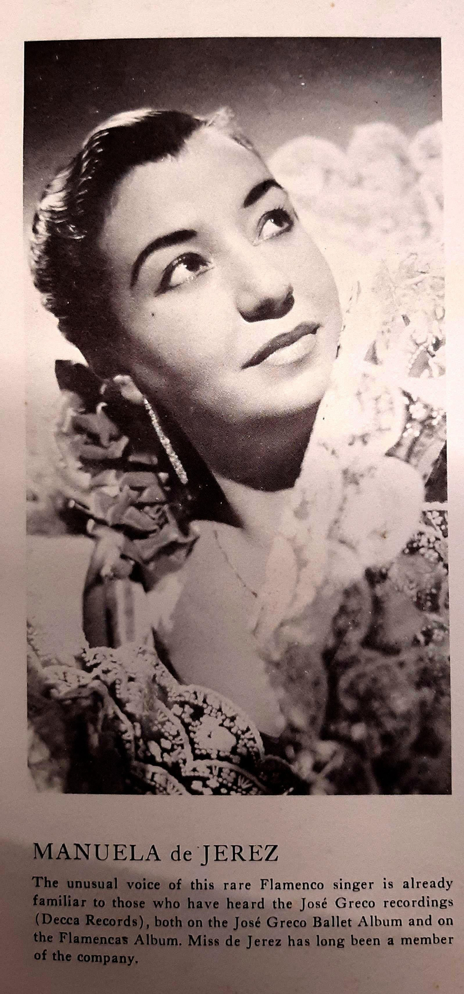 Foto promocional del programa de la Compañía de José Greco.