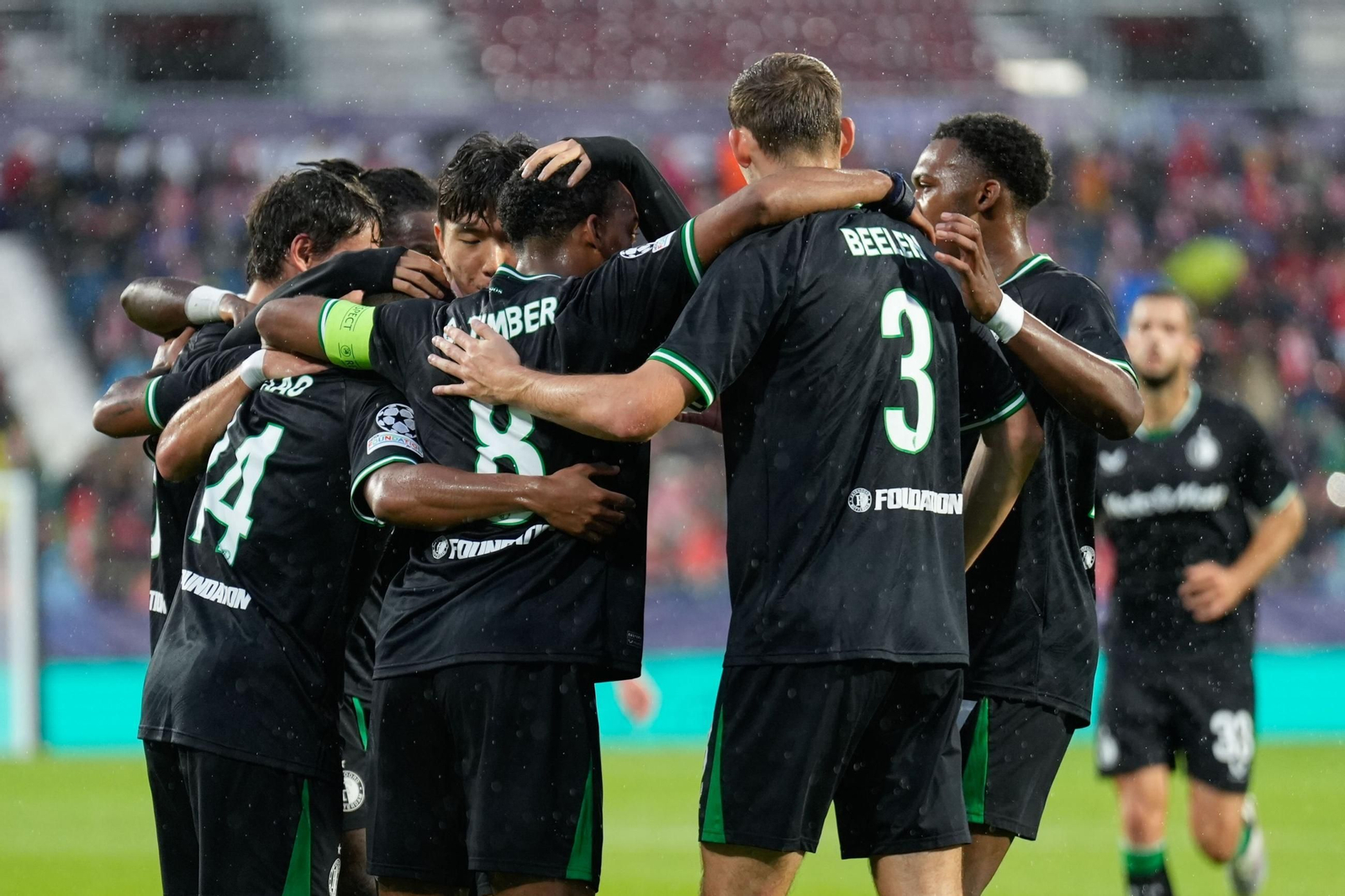 El Girona-Feyenoord de la Champions League, en fotos