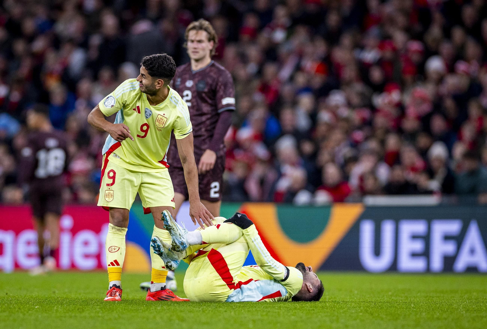 Las fotos del Dinamarca - España