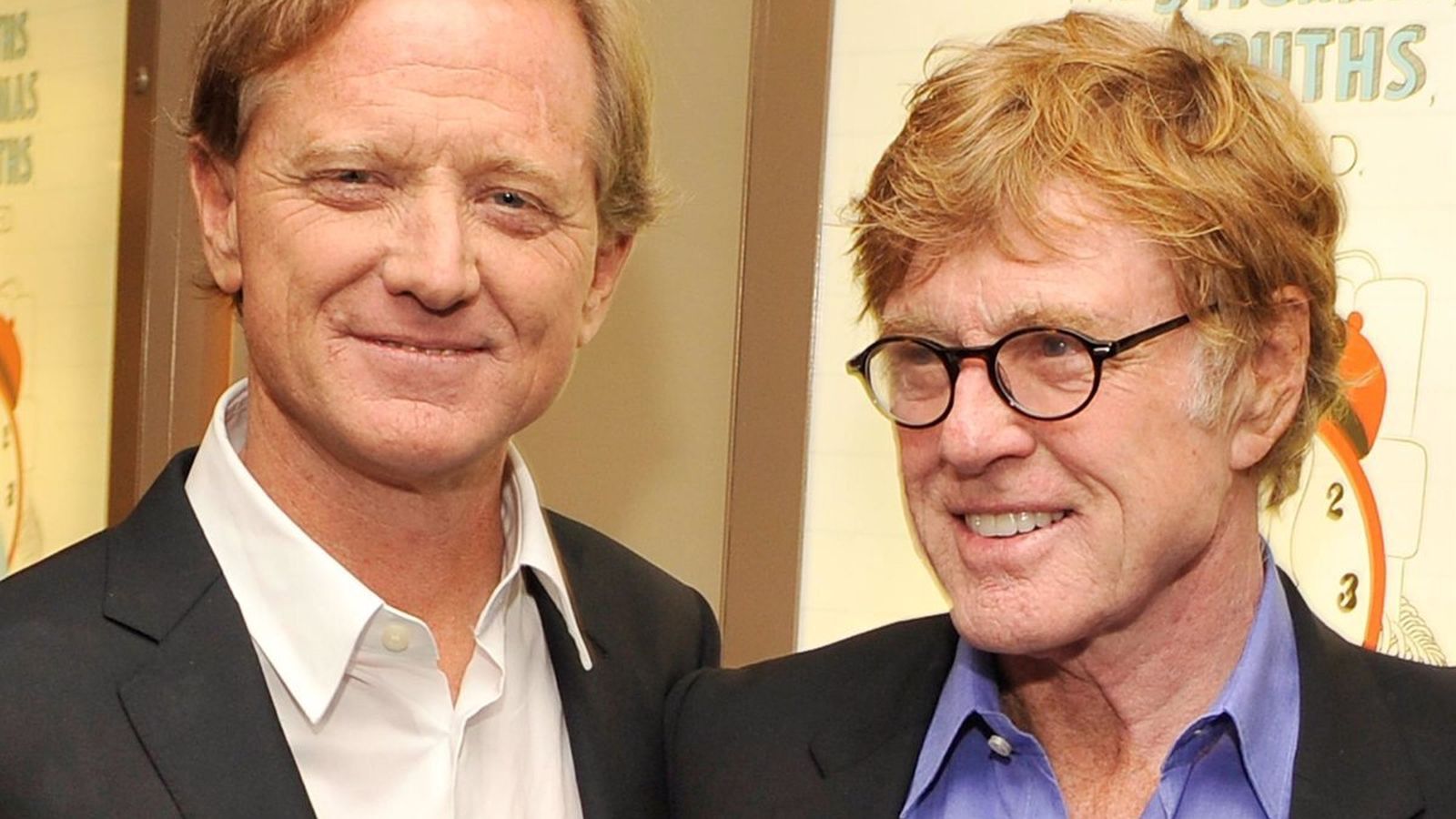 Redford, con su hijo James, que falleció en 2020 a la edad de 58 años.