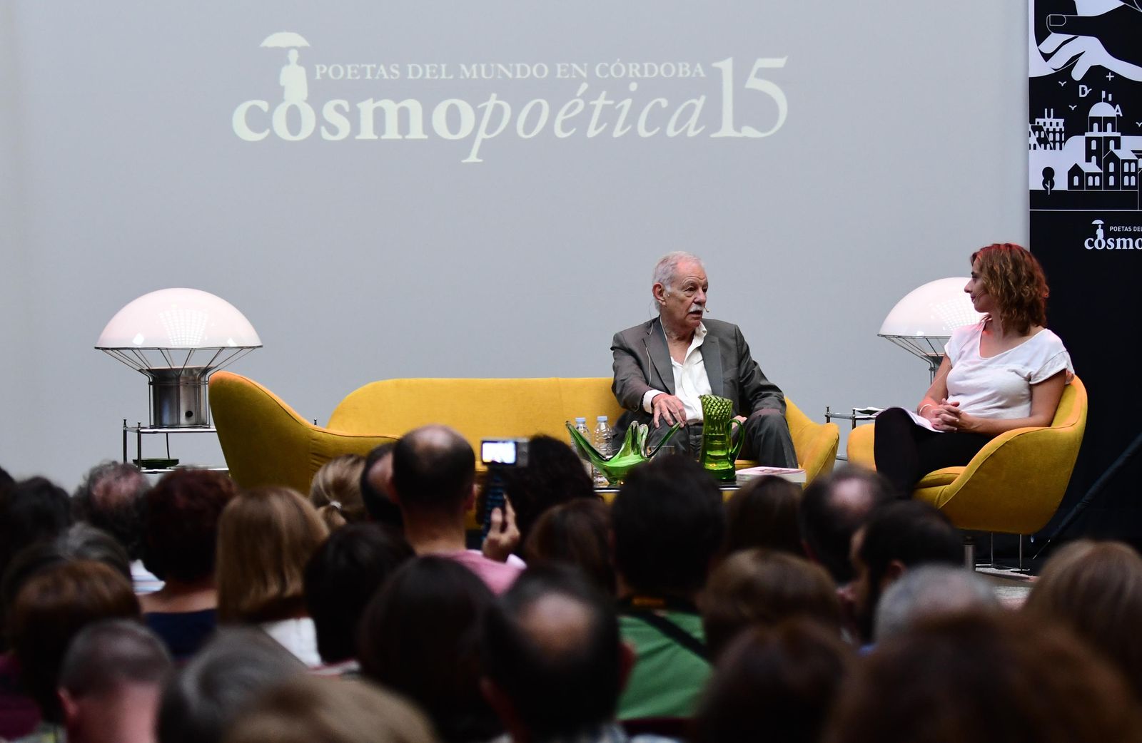 Eduardo Mendoza, durante el acto que ha protagonizado en Cosmopoética.