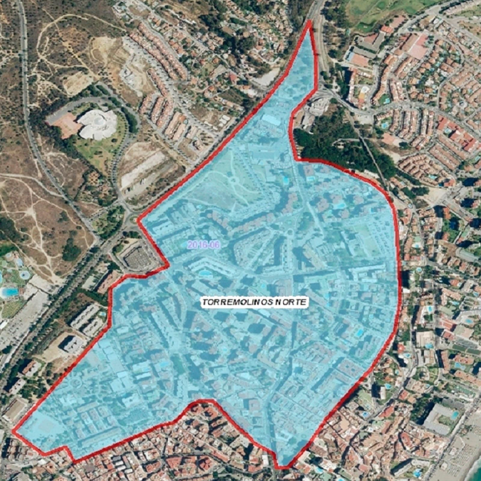 La zona de actuación del plan ‘Torremolinos norte’.
