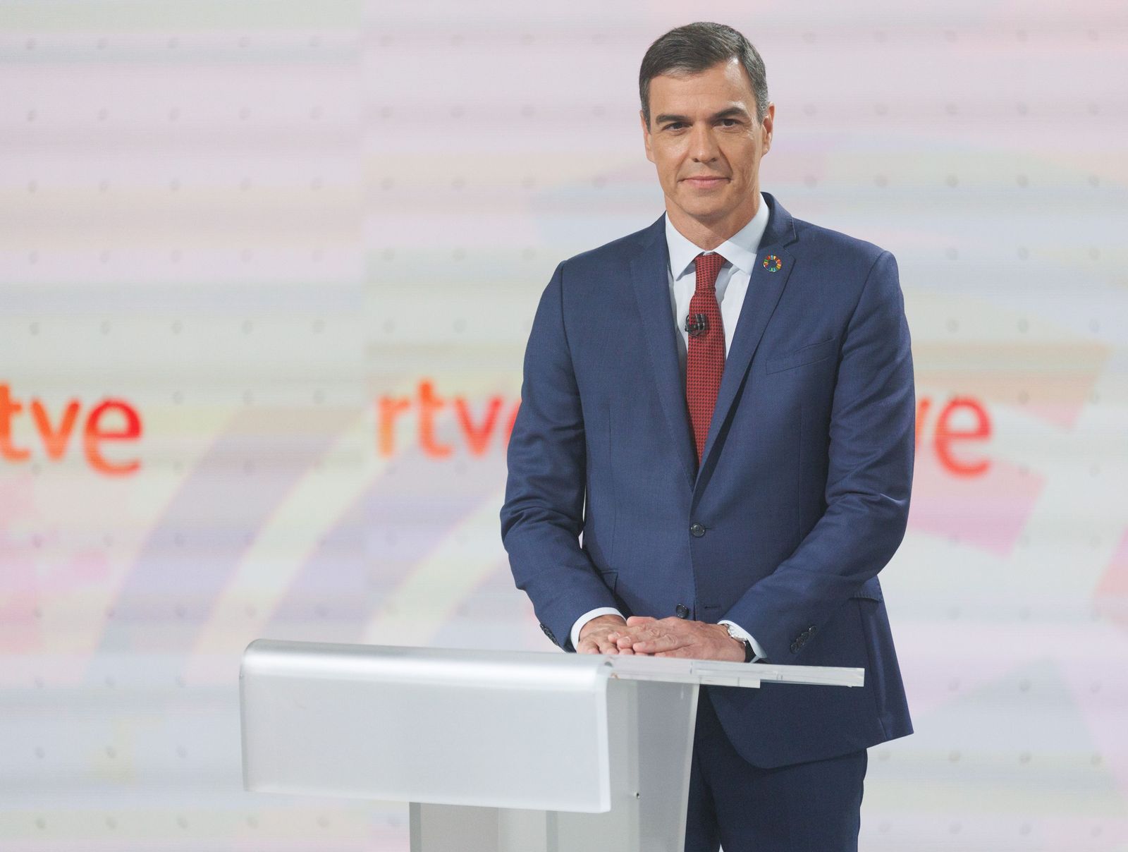 Las fotos del debate de TVE con Pedro Sánchez, Yolanda Díaz y Santiago Abascal
