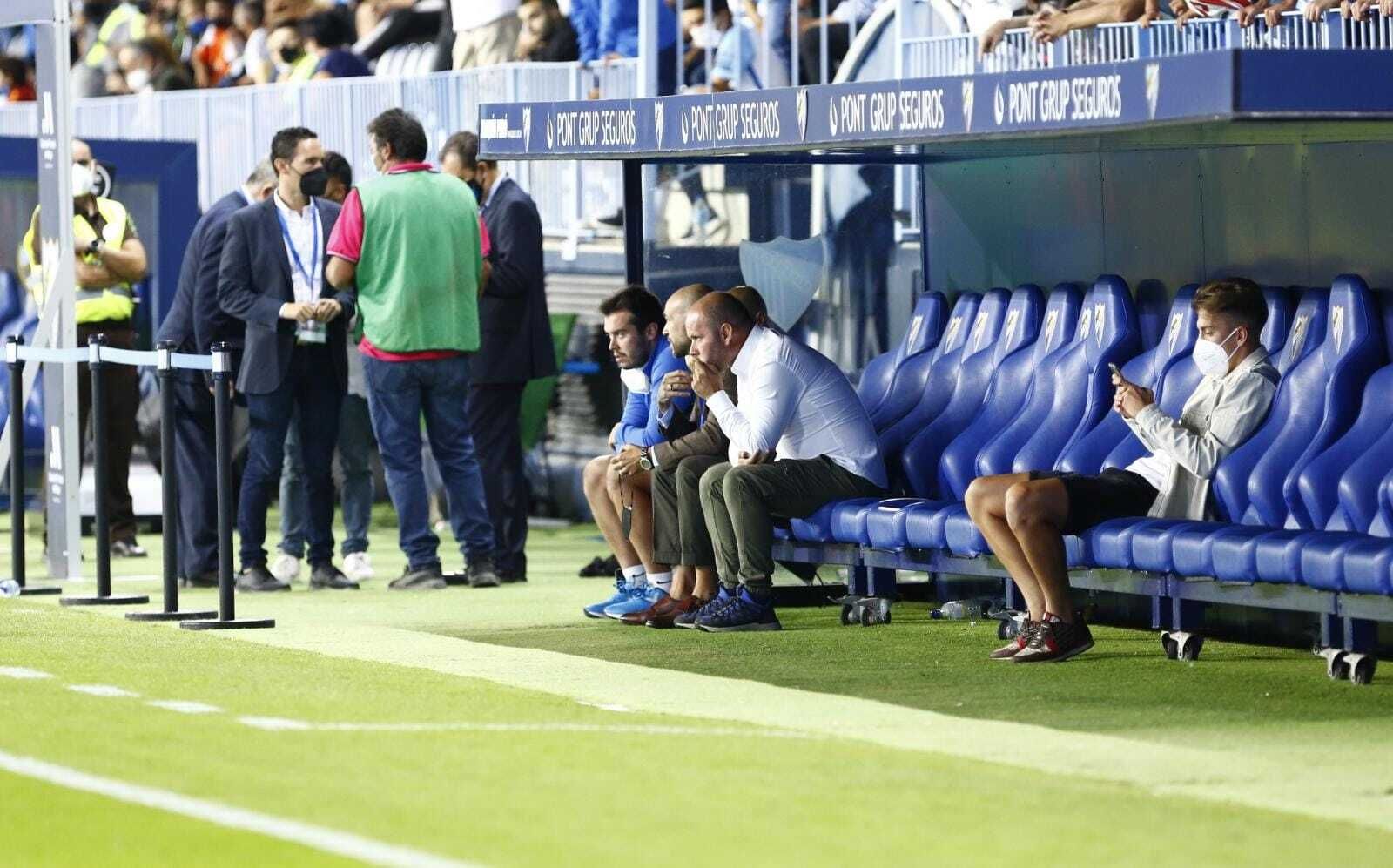 Galería: Calentamiento del Málaga CF - Zaragoza