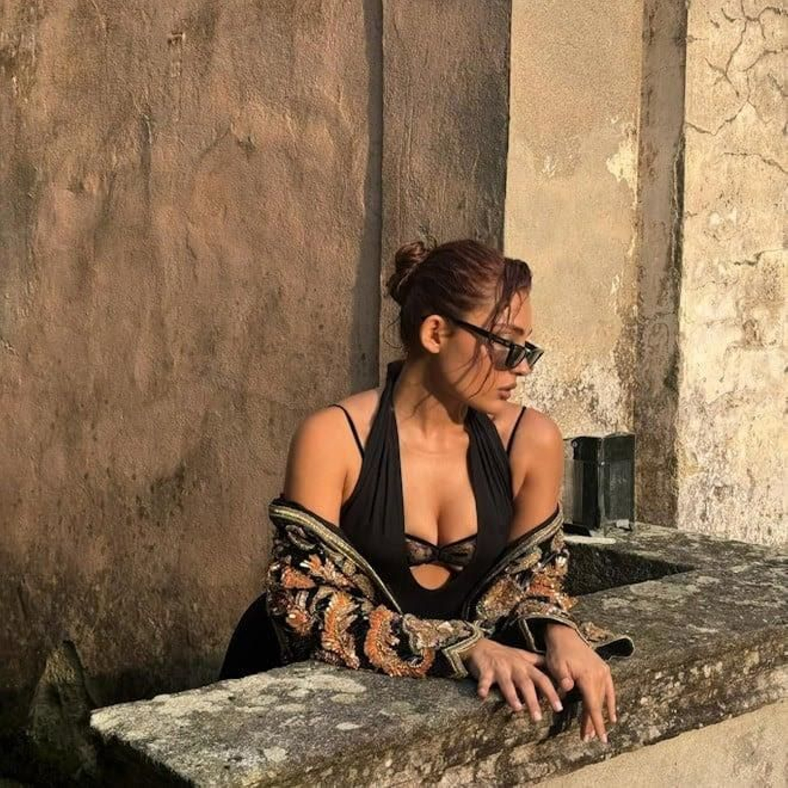 Violeta Hódar durante su visita a Italia