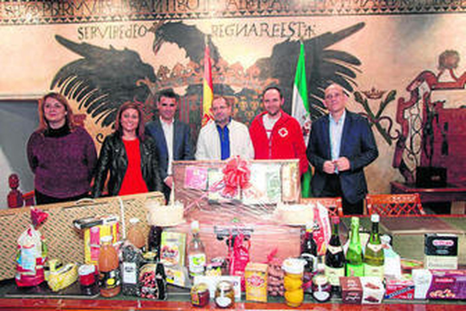 El acto de entrega de los regalos.