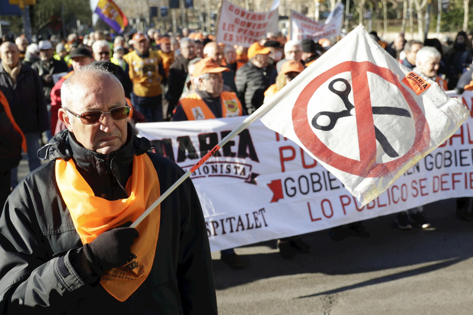 Una manifestación de pensionistas