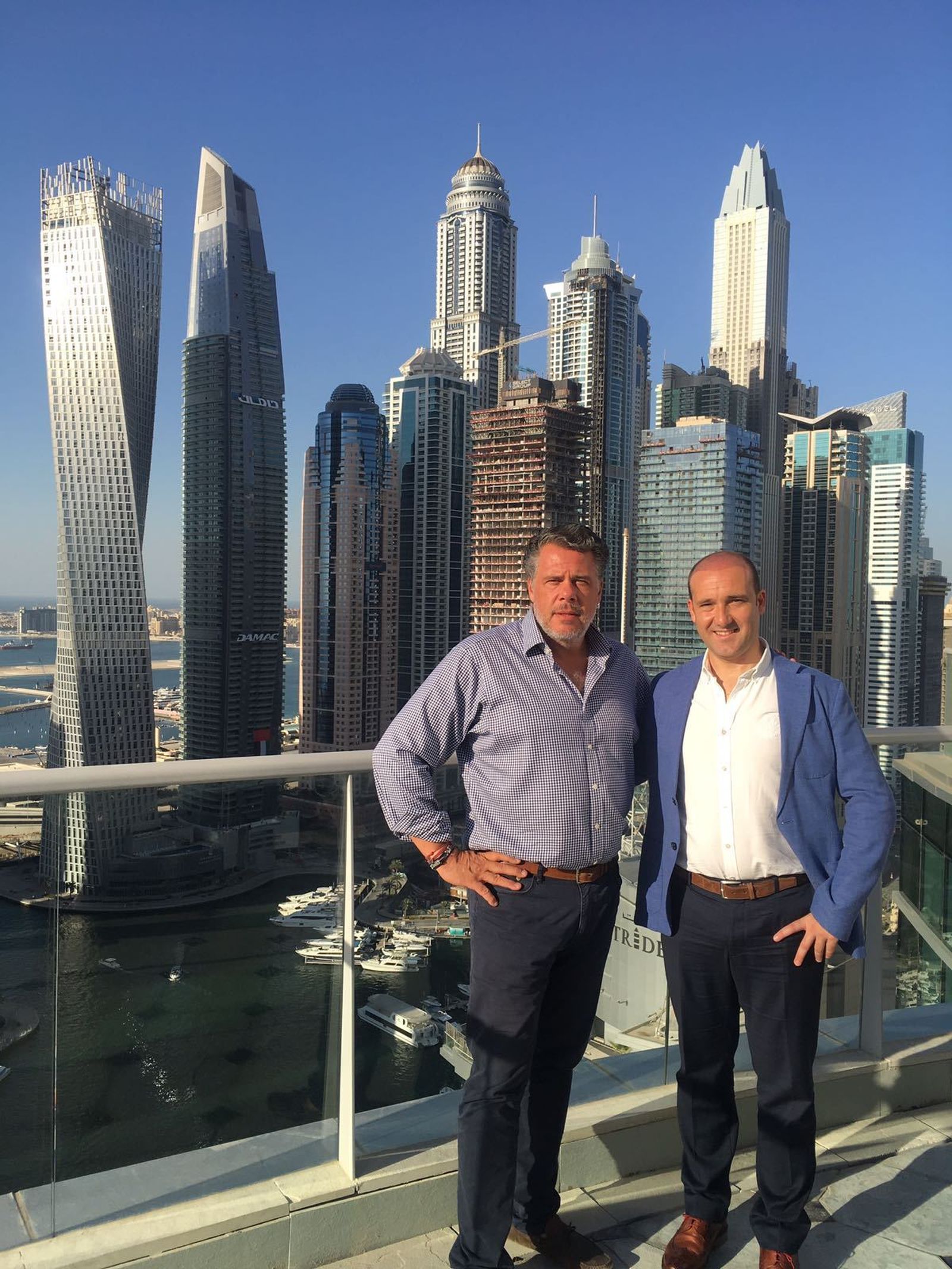 Dana y Moya, en el encuentro que tuvieron en Dubai.