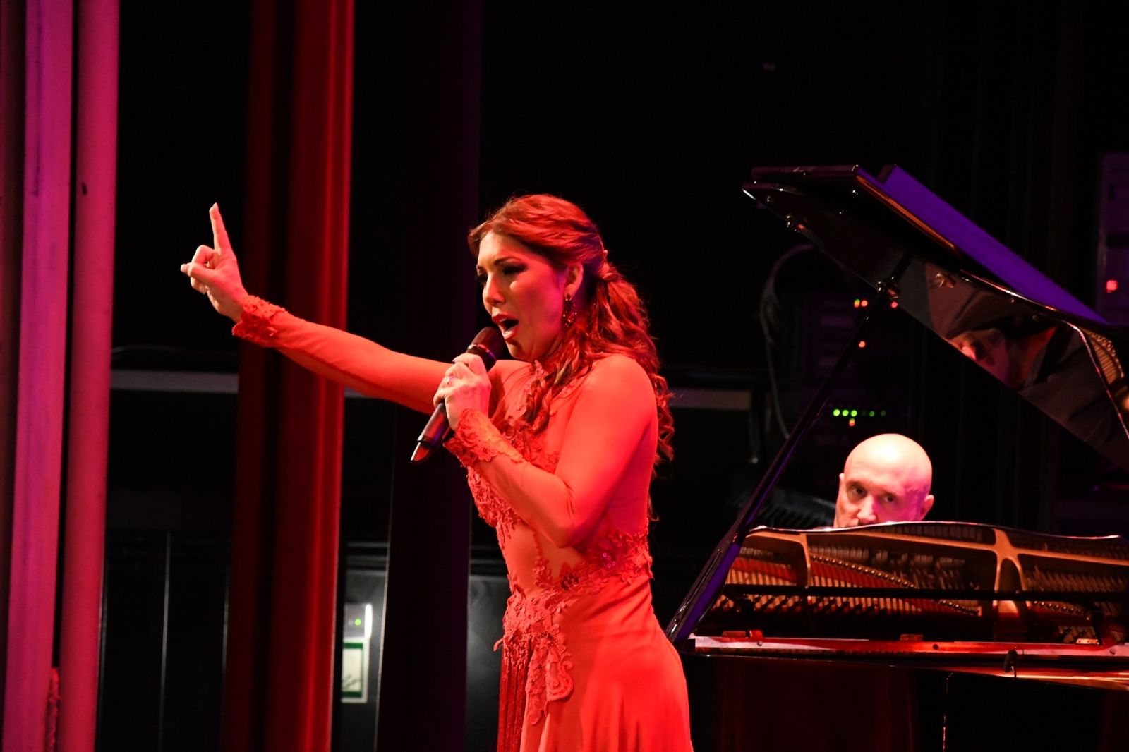 Joana Jiménez, durante el recital.