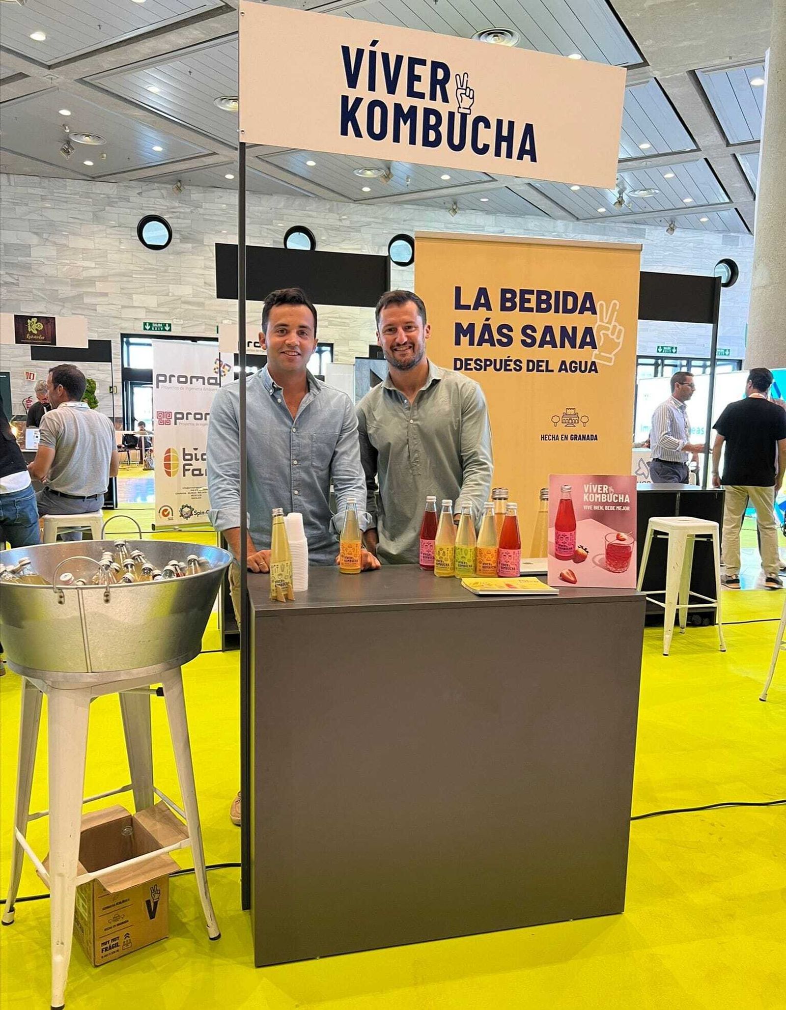 Raúl de Frutos y Fernando Martín, fundadores de Viver Kombucha