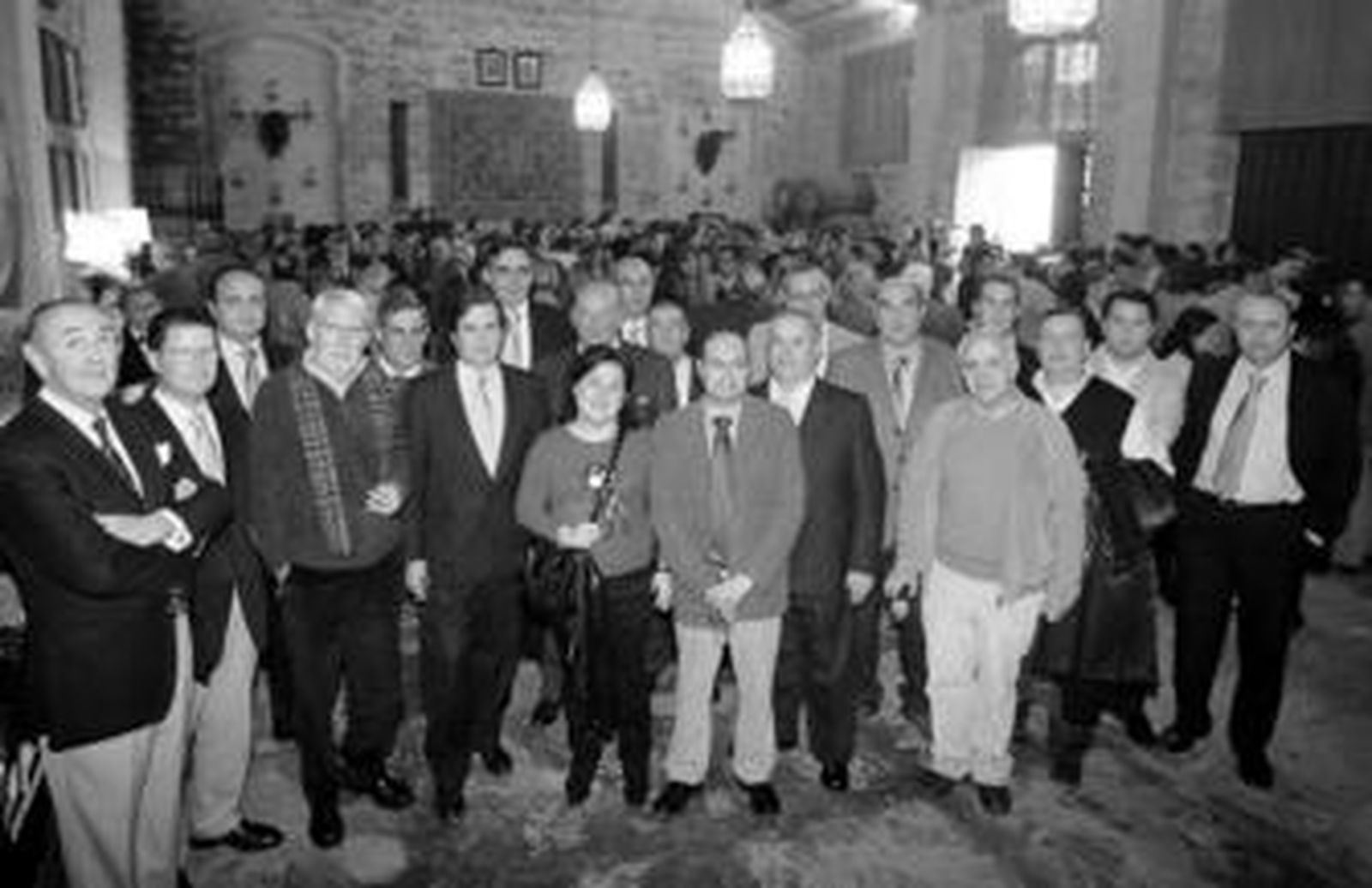 Algunos de los asistentes a la zambomba de la cadena Cope el pasado lunes.