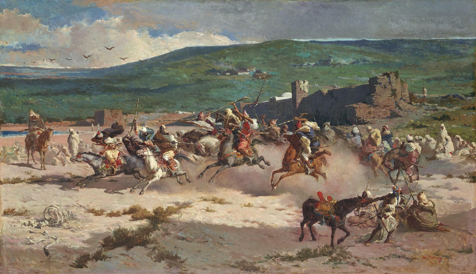 ‘Caballero de la guardia del sultán de Marruecos’ (1845), de Delacroix.