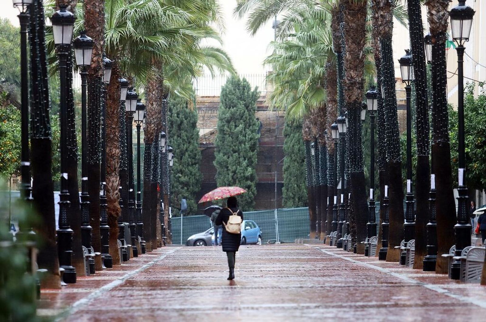 Lunes lluvioso en Huelva.