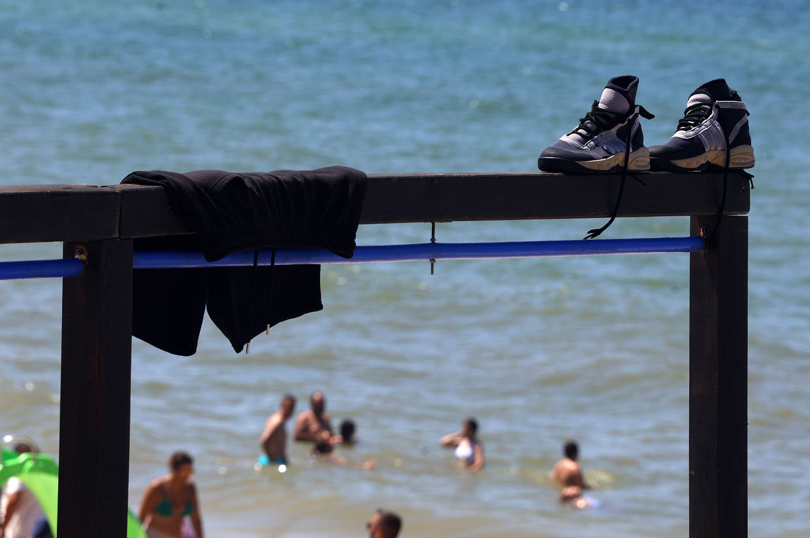 Imágenes de una mañana de calor y playa en Matalascañas