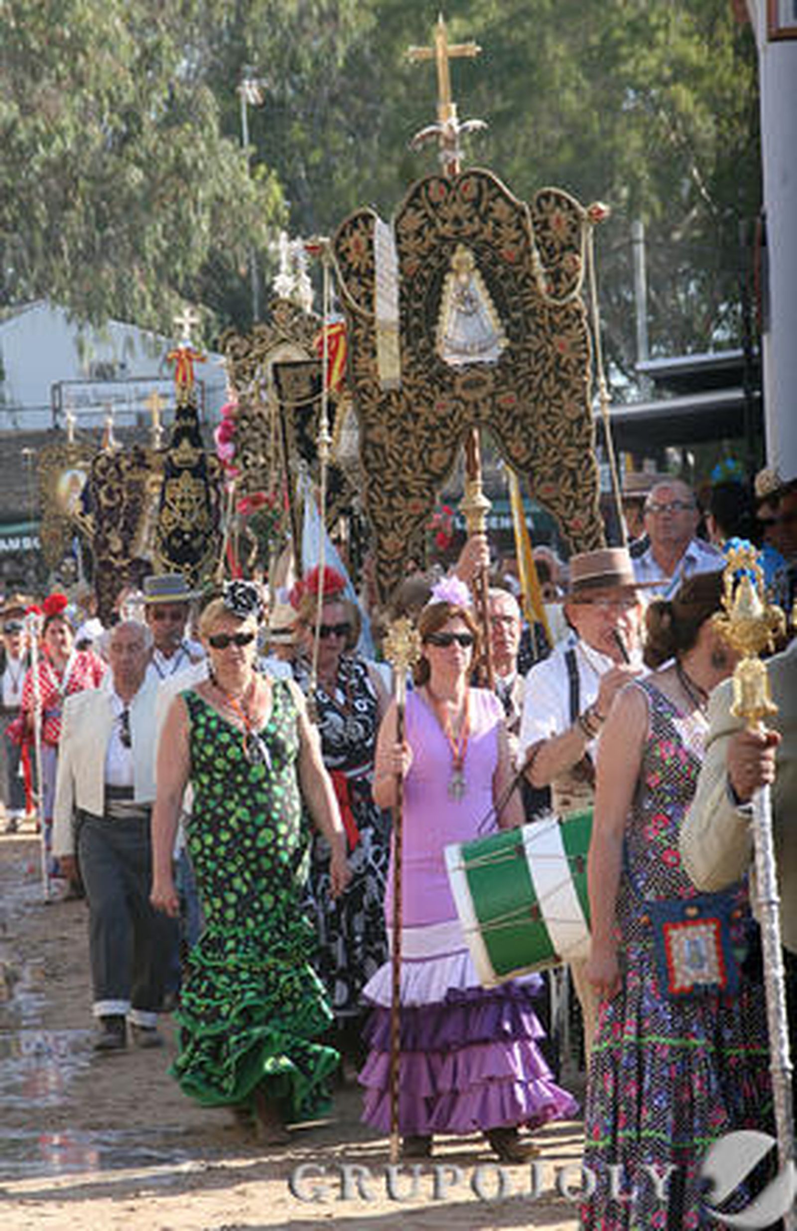 Las imágenes de la misa de romeros