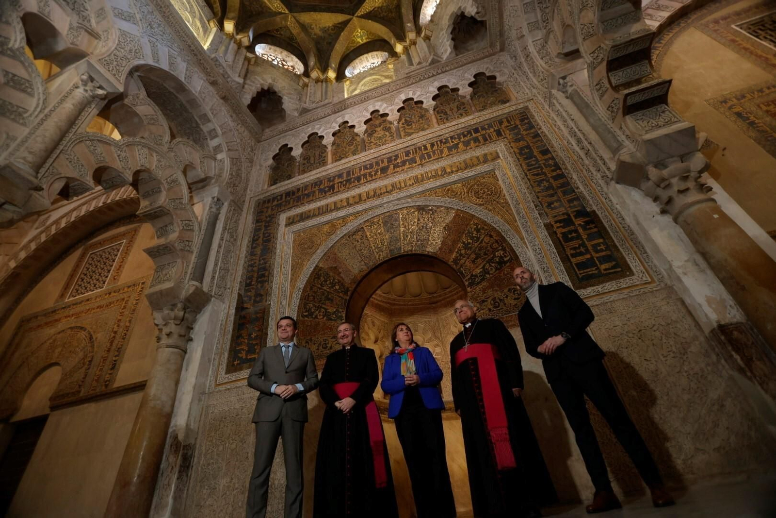 Las fotografías del inicio de las obras de restauración de la Maqsura de la Mezquita-Catedral de Córdoba