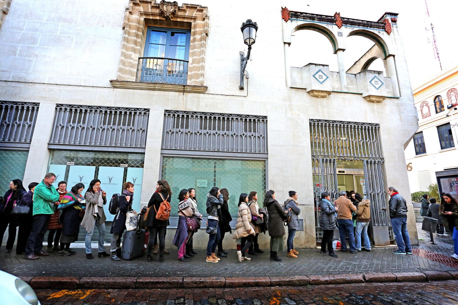 Colas en las taquillas del teatro Villamarta, en una imagen de archivo