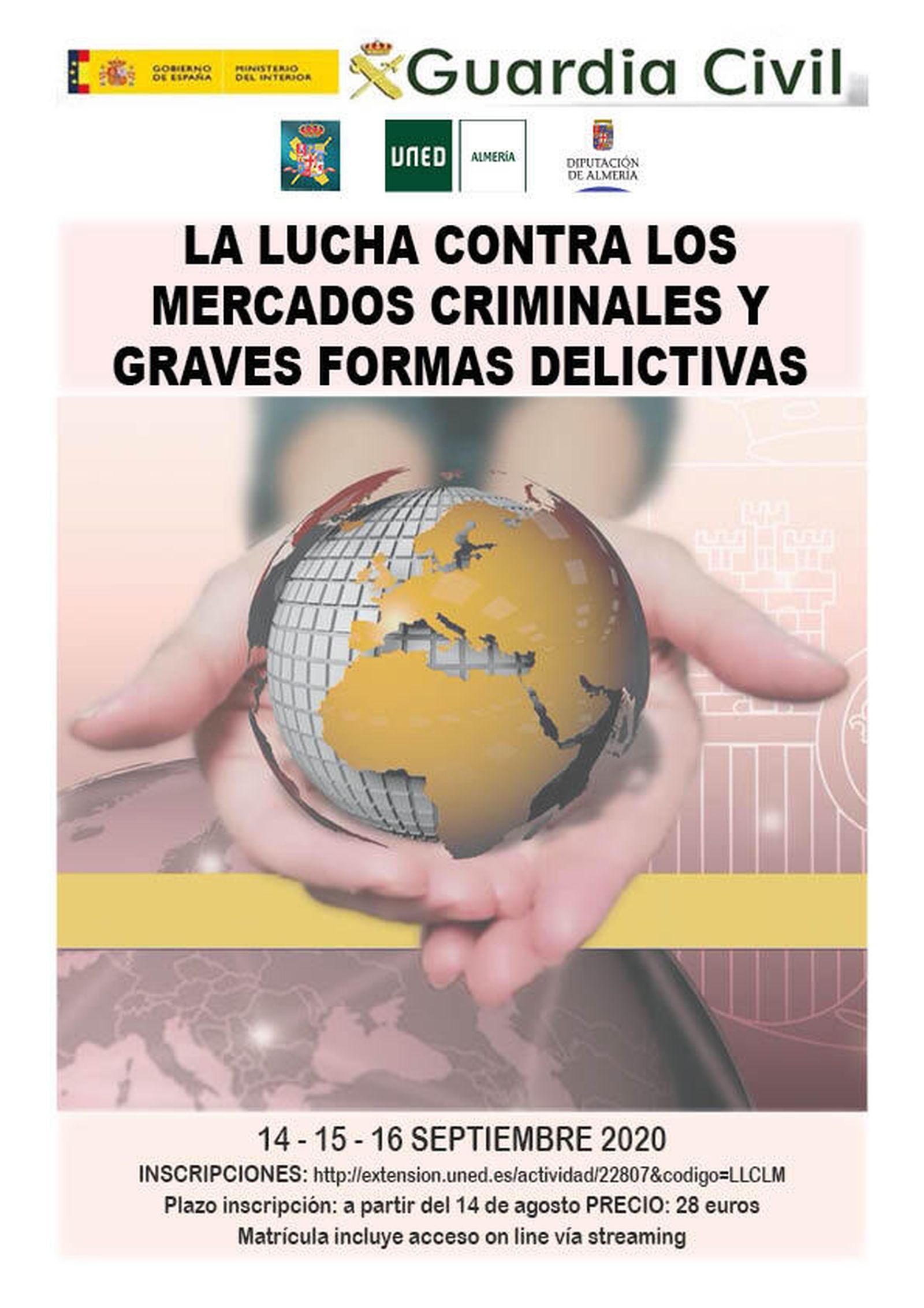 Abierto el plazo de inscripción en el curso de verano “La lucha contra los mercados criminales y graves formas delictivas”