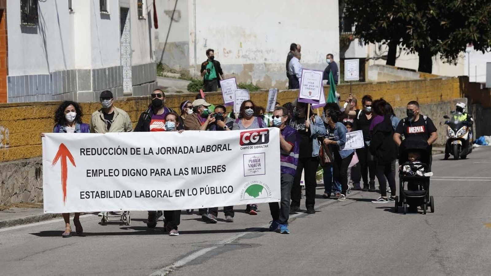 Las foto de la Manifestación del 1 de mayo celebrada por la CGT en Algeciras
