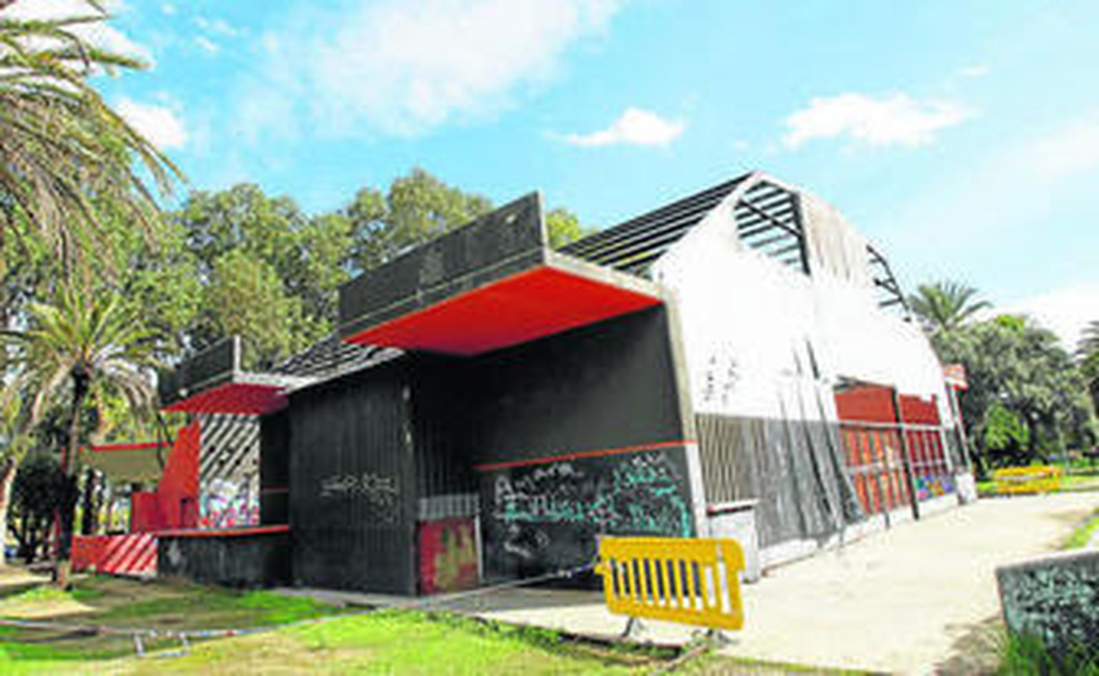 El palenque, en una imagen tomada ayer.