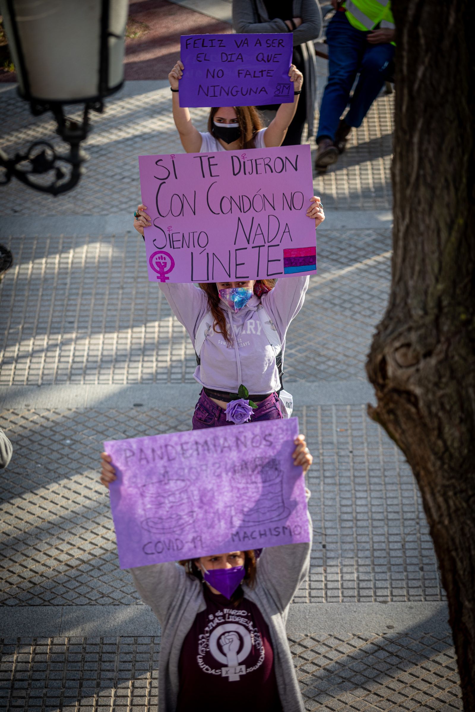 Concentración por el 8-M en Cádiz